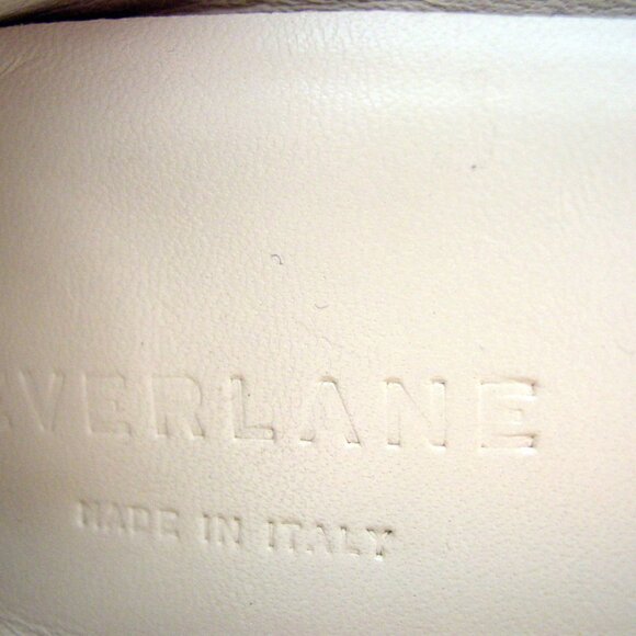 EVERLANE The Day $175 Navy Suede Block Heel Pumps 8.5 - Made in ITALY - Picture 7 of 8